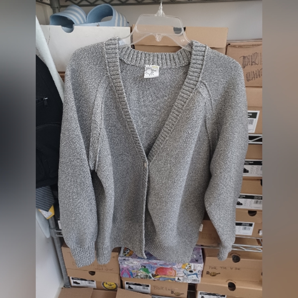 Aerie  Gray Knit Fabric Med.
